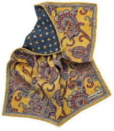 SD1427 Paisley Reversible Pocket Square