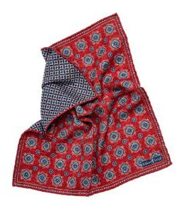 SD1411 Medallion Reversible Pocket Square
