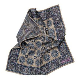 SD1378 Paisley Reversible Pocket Square