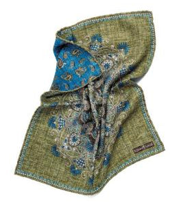 SD1413 Paisley Reversible Pocket Square