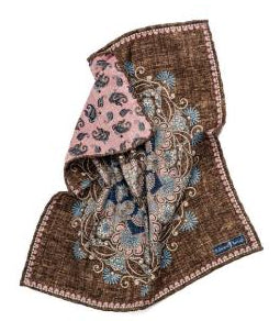 SD1413 Paisley Reversible Pocket Square