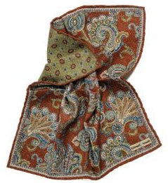 SD1427 Paisley Reversible Pocket Square
