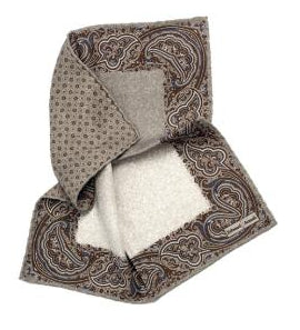 SD1412 Paisley Reversible Pocket Square