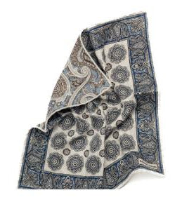 SD1378 Paisley Reversible Pocket Square