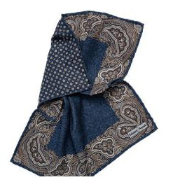 SD1412 Paisley Reversible Pocket Square