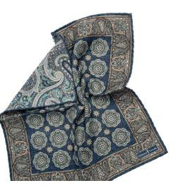 SD1378 Paisley Reversible Pocket Square
