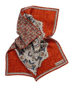 SD1376 Medallion Reversible Pocket Square