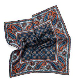 SS4489 Medallion Pocket Square