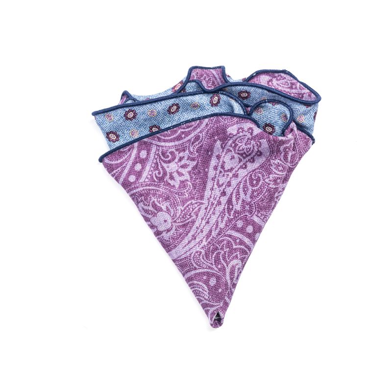 Reversible Paisley Pocket Round