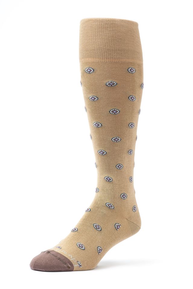 Camel/Dk. Taupe OC Neat Socks