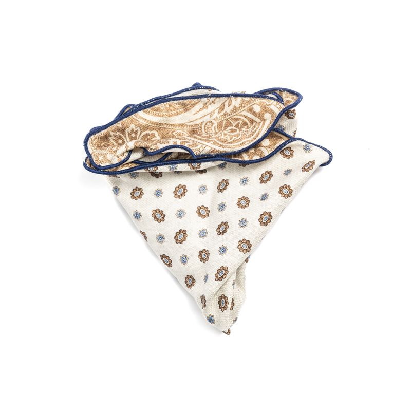 Reversible Paisley Pocket Round