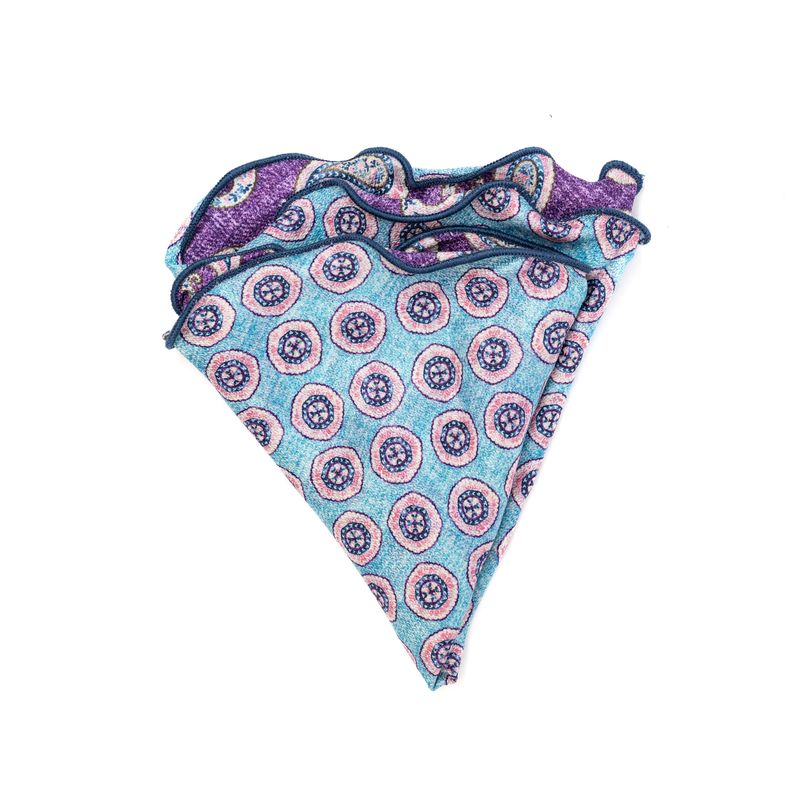 Reversible Circle & Paisley Pocket Circle - Purple
