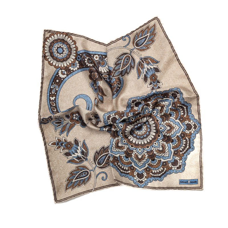SS3991 Paisley Medallion Pocket Square