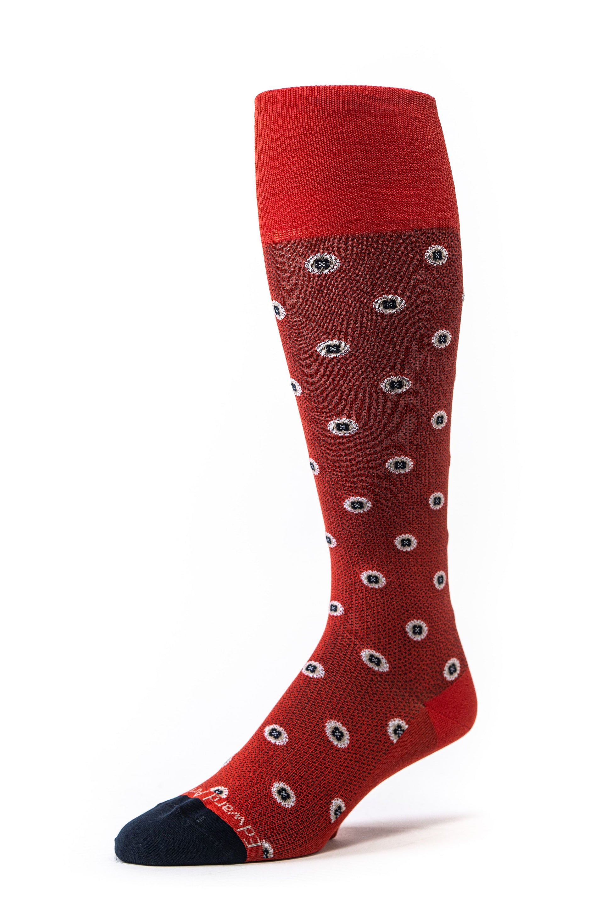 Red/Navy Medallion M/C Socks