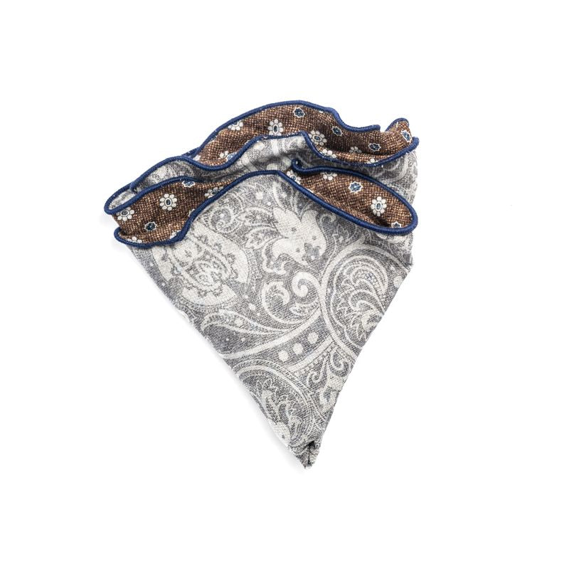 Reversible Paisley Pocket Round