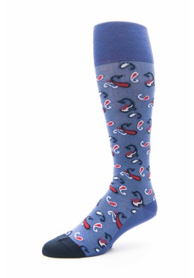 Purple/Navy Pines Pines O/C Socks 