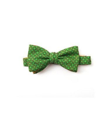 Green/Orange Pins/Links Reversible Bowtie 