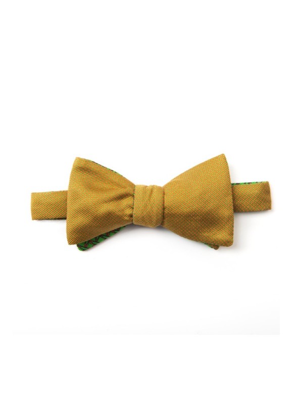 Green/Orange Pins/Links Reversible Bowtie