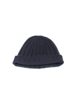 Cashmere Knit Hat in Charcoal