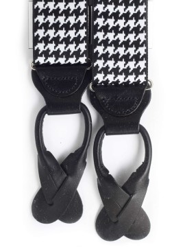 Black/White Hounds Tooth