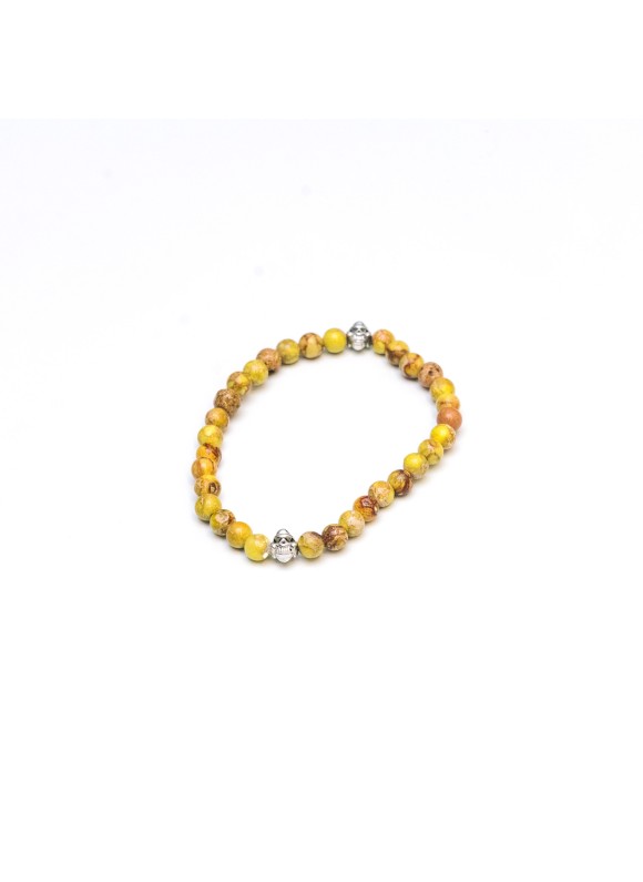 Yellow Jasper Gemstone Bracelet