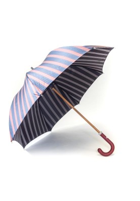 Alternating Navy Stripes/Red Polka Dots/Dark Red Stripes/Diamond Dots Umbrella 