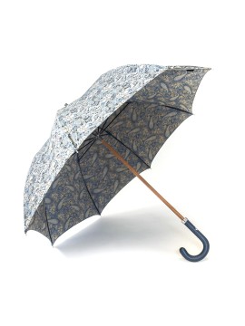Navy/Chartreuse Paisley Vine Umbrella