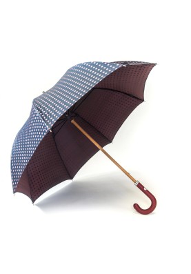 Navy/Maroon Medium Polka Dots Umbrella 