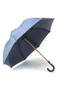 Indigo Stripes/White Polka Dots Umbrella