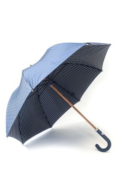 Indigo Stripes/White Polka Dots Umbrella 