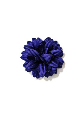 Indigo Daisy Silk Lapel Flower 