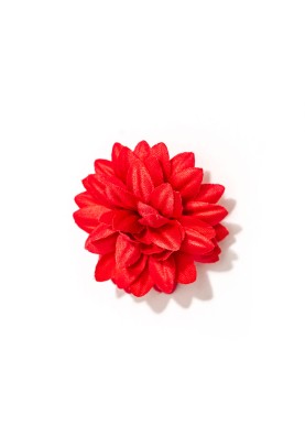 Coral Daisy Silk Lapel Flower 