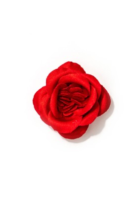 Red Rose Silk Lapel Flower 