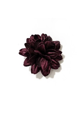 Plum Orange Daisy Silk Lapel Flower 