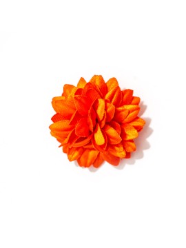 Bright Orange Daisy Silk Lapel Flower