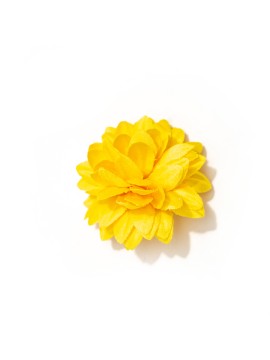 Bright Yellow Daisy Silk Lapel Flower