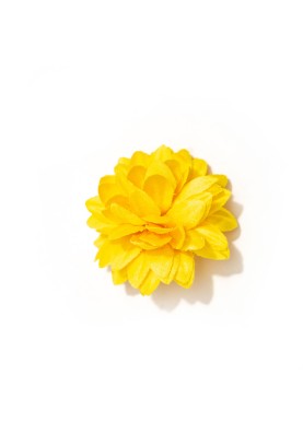 Bright Yellow Daisy Silk Lapel Flower 