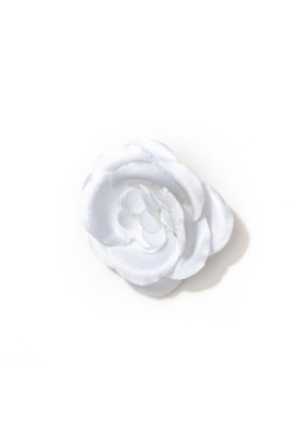 White Rose Silk Lapel Flower 