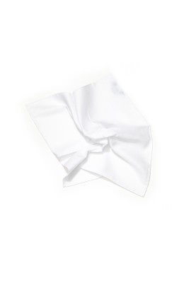 Classic White Hand Rolled Pocket Square 