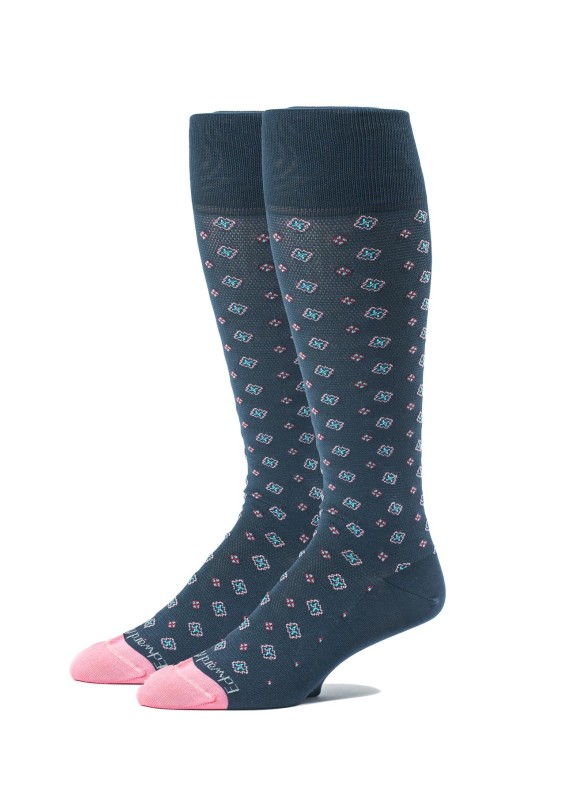 Naviere/Pink Neat/Nailhead O/C Socks