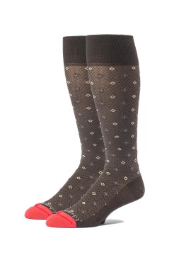 Brown/Fraise OC Neat/Herringbone Socks
