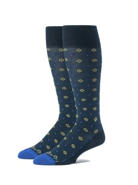 Navy/Purple OC Neat/Herringbone Socks
