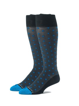 Black/Medium Blue OC Neat Socks