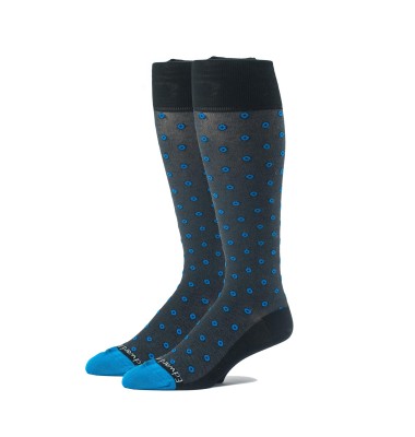 Black/Medium Blue OC Neat Socks 