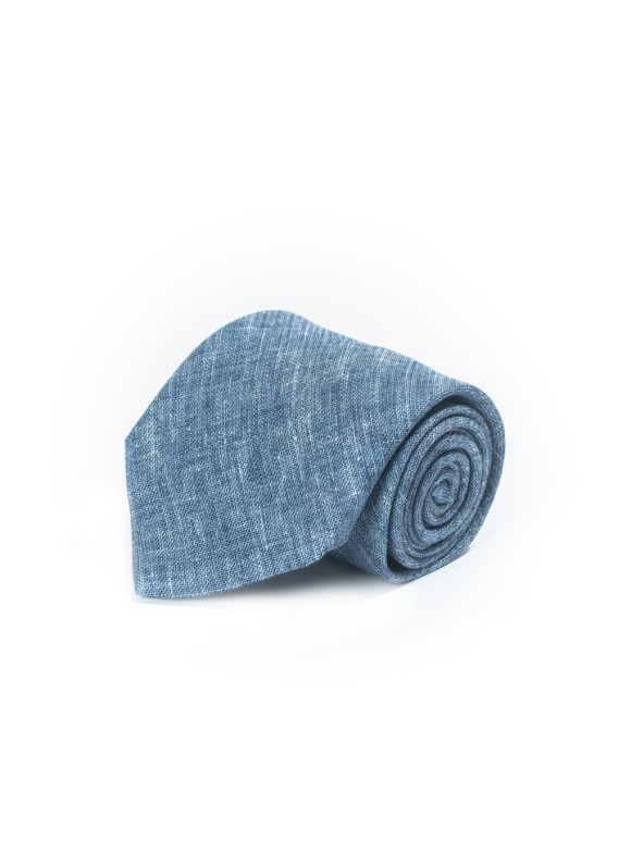 Solid Denim Tie