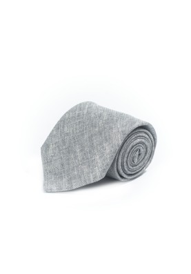 Solid Heather Grey Tie 