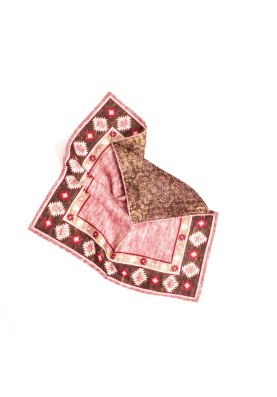 Pink Southwest Border/Persian Print Reversible Pocket Square 