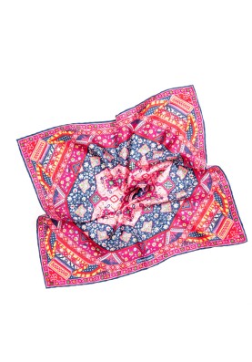 Rose Persian Print Pocket Square 