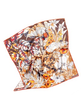Cinnamon Leopard/Jungle Print Pocket Square