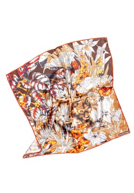 Cinnamon Leopard/Jungle Print Pocket Square 